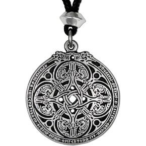Pewter Dragon Shield Celtic Knot Pendant Talisman for Soldiers and Military Members