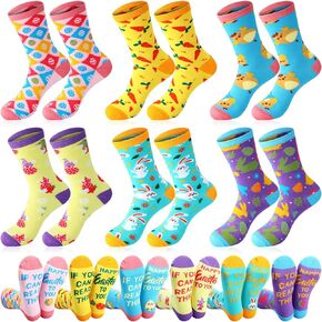 Cuffbow 12 Pairs Nurse Socks Medical Socks Women Novelty Crew Socks Nursing Gifts for Doctor Medical Dental Assistant