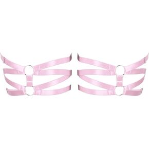 2 Piece Women's Body Harness Leg stockings Garter Belt Punk Plus Size Garter Belt Gothic Carnival Halloween Dance Costume