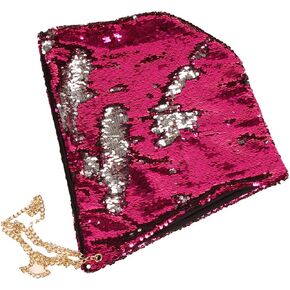 Mermaid Sequin Rave Hood Sparkly Reversible Magic Hat for Party Evening Festival