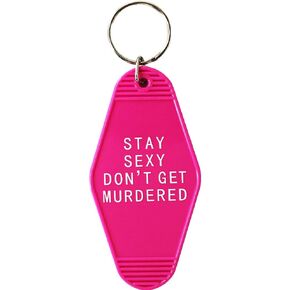 Hibetek Stay Sexy Don't Get Murdered Keychain Hotel Keychain My Favorite Murder Keychain SSDM Keychain for her him in Saudi Arabia