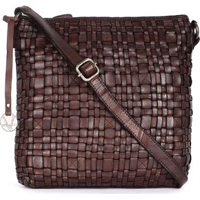 Vilenca Holland Genuine Leather Crossbody Sling Bag for Women, Purse for Women Trendy Casual Office Bag with Adjustable Strap