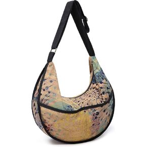 OPQRSTU Womens Hippie Large Sling Shoulder Boho Handbag canvas Crossbody Bags in Kuwait