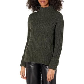 Vince womens Mirrored Cable Turtleneck Sweater in Kuwait