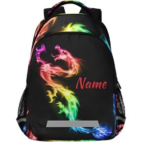 Butterfly Fairy Girl Backpack for Boys Girls, Pink Flowers Schoolbag Elementary School Bookbag Daypack Rucksack