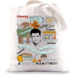 BWWKTOP Schmidt Canvas Tote Bag Schmidt Fans Gifts TV Show Inspired Shoulder Bag Schmidt Merchandise