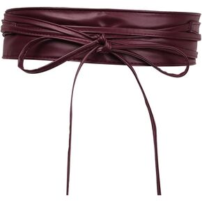 Earnda Women Fashion Obi Belt Faux Leather Wide Wrap Waist Cinch Belt for Dress
