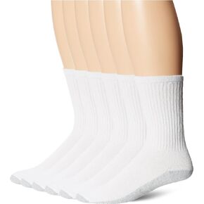 Fruit of the Loom Men's 6 Pack Crew Socks