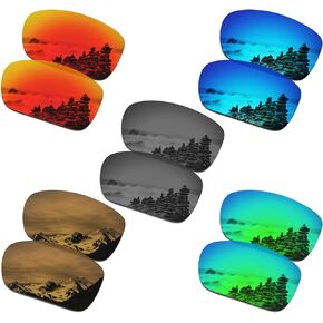 SmartVLT Set of 5 Men's Replacement Lenses for Oakley Turbine OO9263 Sunglass Combo Pack S02
