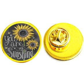 You are My Sunshine Pin Brooch,Sunflower Pin,Sunflower Jewelry,Minimalist Brooch,Dainty Brooch,N165