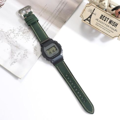 Shangshi Genuine Leather Watch Bands Strap For Casio G-SHOCK GM-2100 GA-2100 GA-2110 GA-B2100 GM-5600 GM-6900 GM-2140GEM in Kuwait