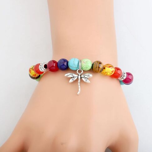 MYOSPARK Dragonfly Bracelet Gift Dragonfly Inspirational Jewelry Dragonfly Lovers Gift Dragonfly Spiritual Gift for Women in Saudi Arabia