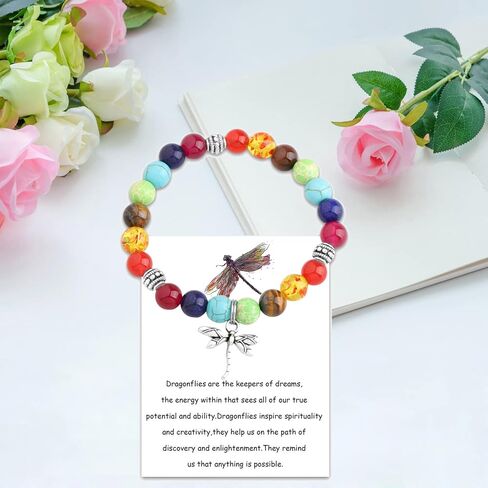 MYOSPARK Dragonfly Bracelet Gift Dragonfly Inspirational Jewelry Dragonfly Lovers Gift Dragonfly Spiritual Gift for Women in Saudi Arabia