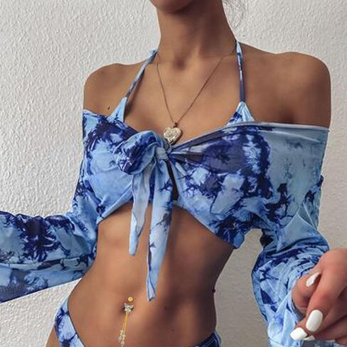 JEWPARK 12 قطعة 14 جرام الجراحية الصلب البطن خاتم على شكل زر للنساء ثقب البطن المتدلية لطيف القلب فراشة خواتم السرة حزمة in Kuwait