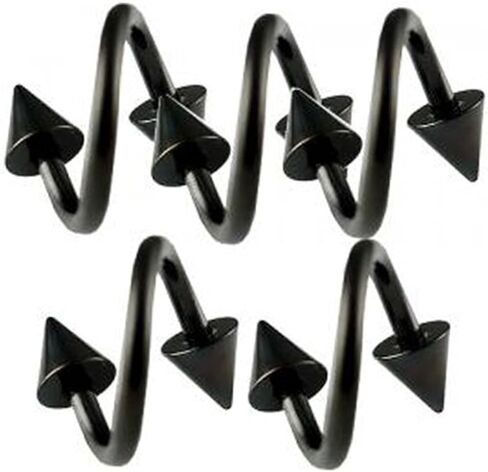 14G 14 Gauge 1.6mm surgical steel eyebrow lip bars ear tragus Twist rings spiral Barbells Piercing in Saudi Arabia