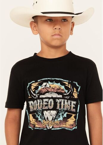 تي شيرت Rock & Roll Denim Dale Brisby Youth ذو رسومات سوداء in Kuwait