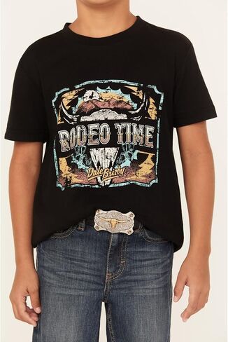 تي شيرت Rock & Roll Denim Dale Brisby Youth ذو رسومات سوداء in Kuwait