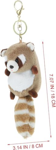Toyvian keychains decor key chains plush stuffed raccoon keychain cute keychain Key Pendant adorable bag pendant in Saudi Arabia