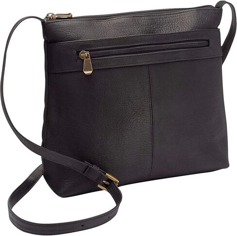 حقيبة كتف جلوريندا جلدية متعددة الأغراض بسحاب، 10.5 بوصة × 10 بوصة × 3.25 بوصة in Kuwait