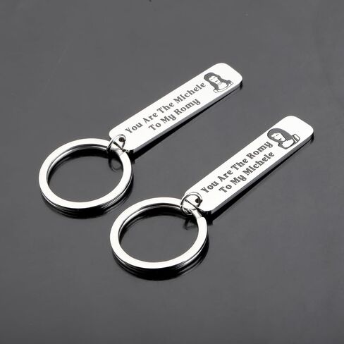 LQRI Best Friend Gift Keychain You Are The Romy To My Michele Keychain Set of 2 TV Show Lovers Gift in Saudi Arabia