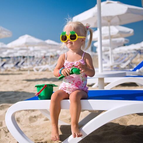 3 PAIRS Kids Children Trendy Pineapple Cat Heart Shaped Glasses Sunglasses for Toddler Girls in Saudi Arabia