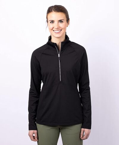 Cutter & Buck Adapt Eco Knit Stretch Recycled Womens Half Zip Pullover in Saudi Arabia