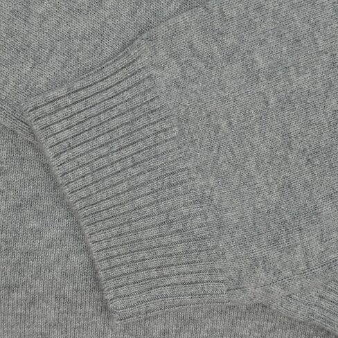 ستايت فيوجو سويتر صوف كشمير برقبة دائرية ضيقة بلوفر كبير الحجم للنساء بخياطة حرارية in Kuwait