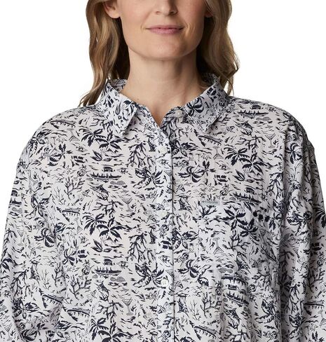 Columbia Women's Slack Water Woven Long Sleeve Shirt in Saudi Arabia
