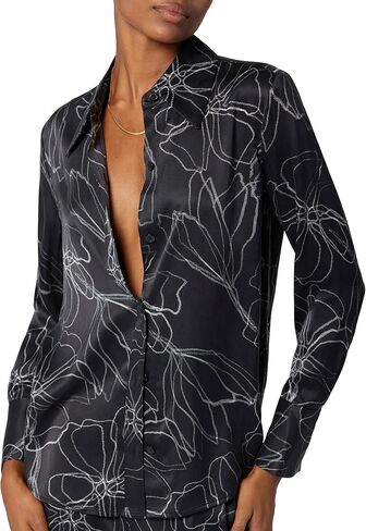 Equipment Women's Leona Top in True Black and Nature White in Saudi Arabia