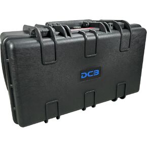 DCB Cases - Element 5573F | 22 x 14 x 10 Ext Dim | IP67 Waterproof | Pluck Foam Insert | Telescoping Handle | Foldable Grip | Resin-Reinforced Injection Molded Plastic | 2 Latch Lid Close | Wheels