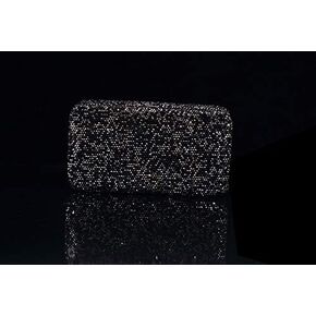 Bestbling Bling Crystal Leather Portable Travel Jewelry Box Organizer Display Storage Case for Rings Earrings Necklace (Red)