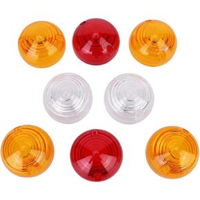 Aramox Indicator Light Lens, 8Pcs Side Lamp Lens Tail Indicator Light Lens Kit 589285 Fit for Land Rover Defender