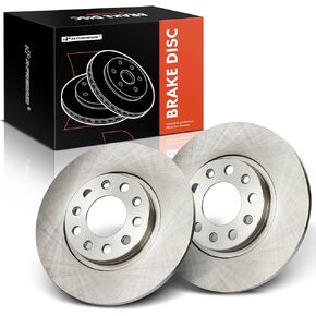A-Premium 12.99 inch (330mm) Front Drilled and Slotted Disc Brake Rotors Compatible with Select Jeep, Dodge and Chrysler Models - Cherokee 2014-2022, 200 2015-2017, Hornet 2023, 2-PC Set