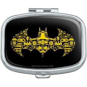 Batman Batman Icons Logo Rectangle Pill Case Trinket Gift Box