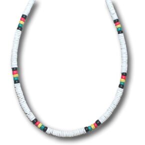 Native Treasure - Choose 1 Colored Clam Heishe Puka Shell Necklace with Lobster Clasp
