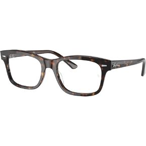 Ray-Ban Rx5383f Mr. Burbank Low Bridge Fit Rectangular Prescription Eyeglass Frames