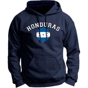 ThisWear Honduras Flag Soccer Pride Long Sleeve Front Pocket Premium Hoodie Sweatshirt