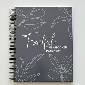 52-Weeks Undated, Time Blocking Planner, Increase Productivity and Improve Time Management, Set Annual & Monthly Goals, Hardcover, Wire Bound, Instructions on How to Time Block (Green Gloss)