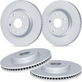 R1 Concepts Front Rear Brake Rotor Kit |Brake Rotors| Brake Disc|fits 2018-2022 Genesis G70; Kia Stinger