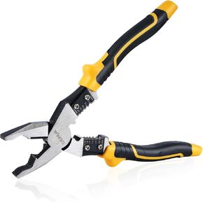 QIUHUA زرادية Linesman مقاس 8 بوصة، كماشة كهربائية 5 في 1 مع قاطع كابل ومكشكش أسلاك in Kuwait