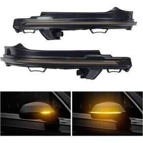 Dynamic LED Turn Signal Light Sequential Side Mirror Blinker Indicator For Audi Q5 FY 2018 2019 Q7 4M 2016 2017 2018(Yellow)
