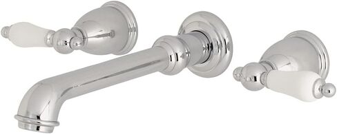 Kingston Brass KS7121PL English Country Bathroom Faucet, 10-7/16" in Spout Reach, Polished Chrome in Saudi Arabia