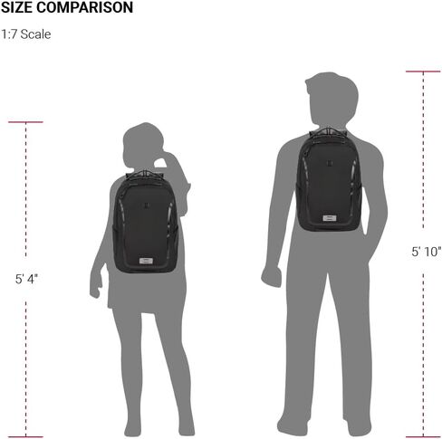 SwissGear Shield Laptop Backpack, Black, 18.5"x12.5"x7" in Saudi Arabia