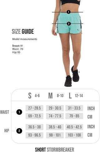 GYMCO SPORT WEAR Women StormBreaker - شورت رياضي نسائي مزود بتقنية العرق، شورت رياضي للتدريب. in Saudi Arabia