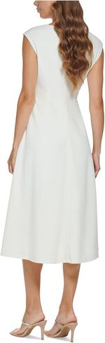 DKNY Women's Sleeveless Mixed Media Midi in Saudi Arabia