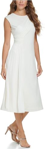 DKNY Women's Sleeveless Mixed Media Midi in Saudi Arabia