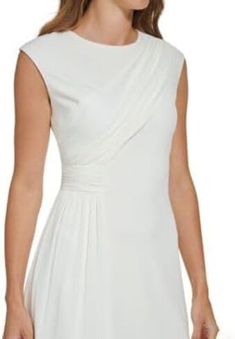 DKNY Women's Sleeveless Mixed Media Midi in Saudi Arabia
