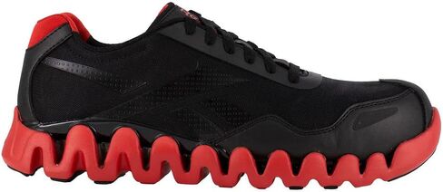 Reebok Men's Rb3016 Zig Pulse Work Safety Composite Toe Shoe Black and Red Industrial & Construction in Saudi Arabia