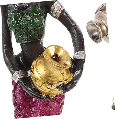 BESTOYARD 2pcs African Lady Statue Tribal Lady Figurine Women Figurine Hand Sculpture Women Statue African Sculpture Shelf Decor Resin Craft Statue Desktop in Saudi Arabia