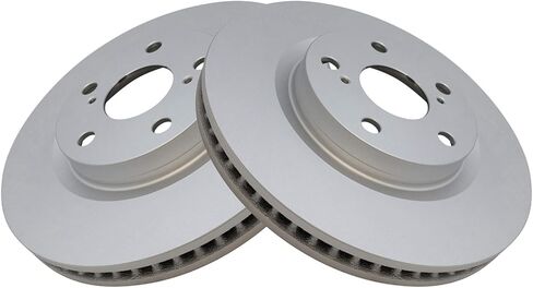 TRQ Front Disc Brake Rotor Pair Set for 08-18 Avalon / 07-19 Camry / 17-18 Corolla iM / 13-18 ES300h / 07-18 ES350 / 16 iM / 09-13 Matrix / 06-18 Rav4 / 11-16 tC / 09-10 Vibe in Kuwait